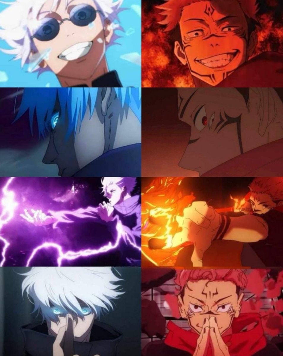 Gojo Sukuna anime stills