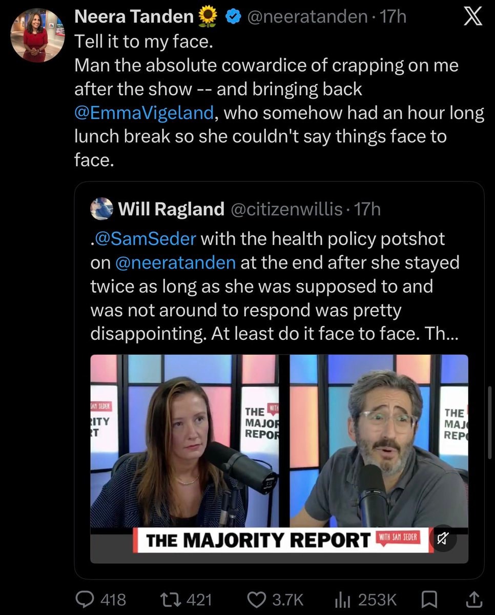 Neera Tandan vs Sam Seder (photo 4 of 4)