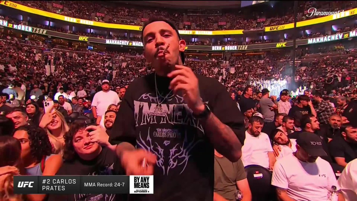 Carlos Prates UFC 330 smoking