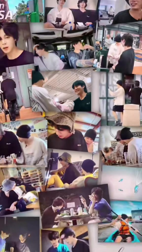 BTS group candid collage BTS group candid collage