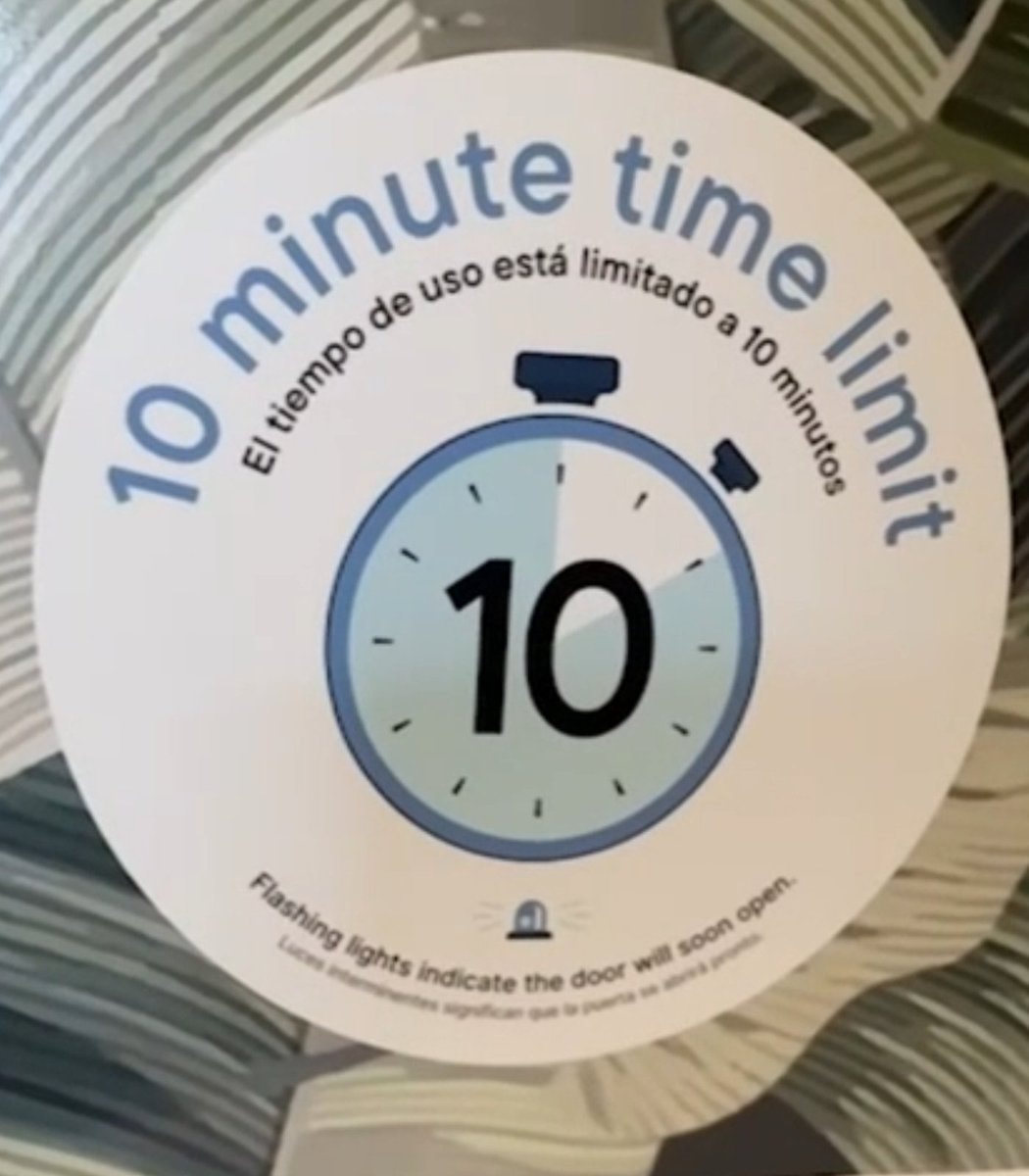 Mamdani NYC free restroom 10 minute limit (photo 2 of 2)