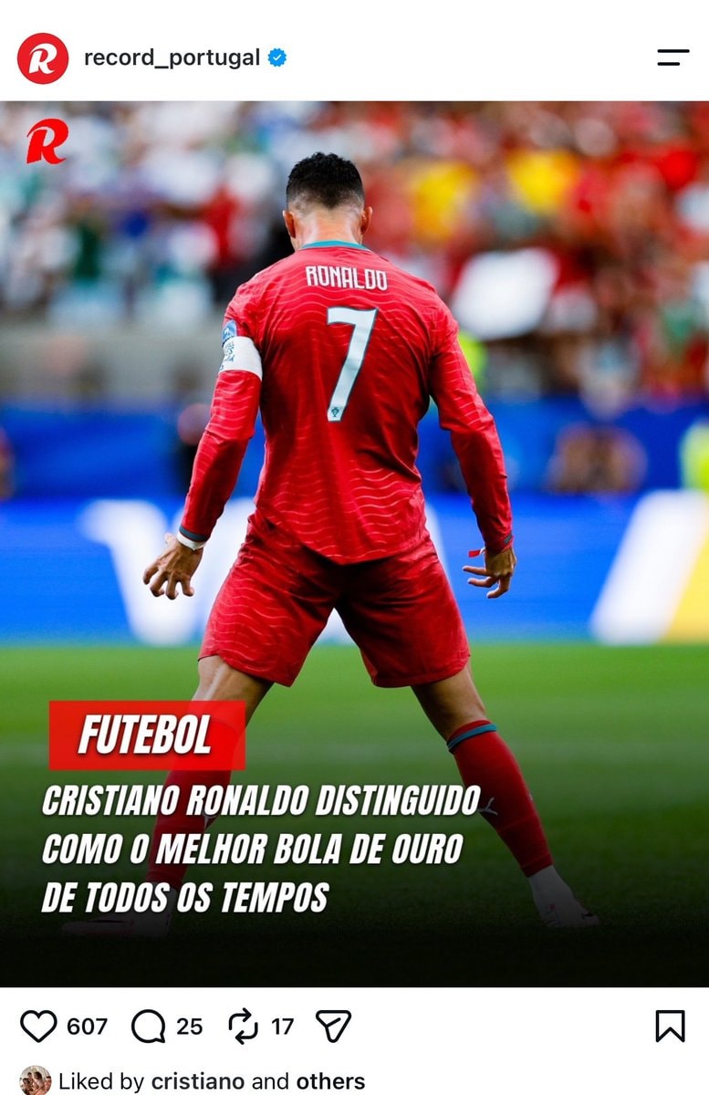 Cristiano Ronaldo Ballon d'Or GOAT (photo 2 of 3)