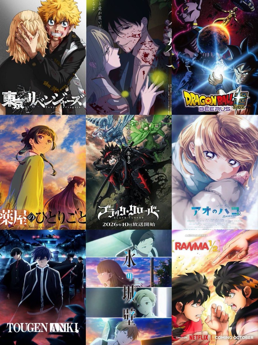 Most anticipated anime