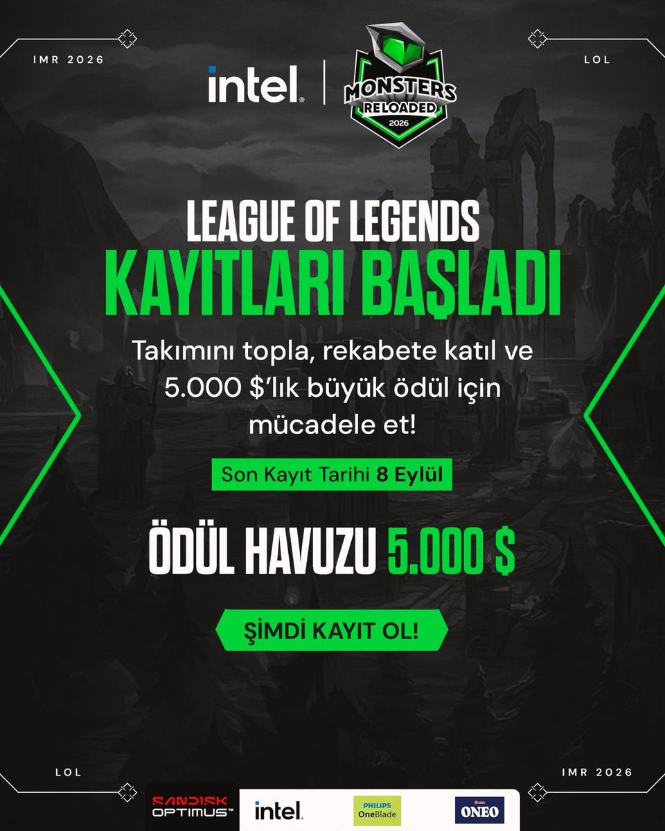 Intel Monsters Reloaded 2026 League of Legends