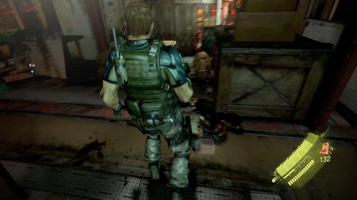 Survival horror game HUD