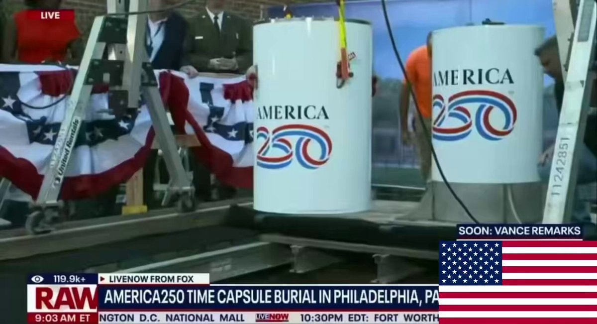 America 250 time capsule buried Philadelphia