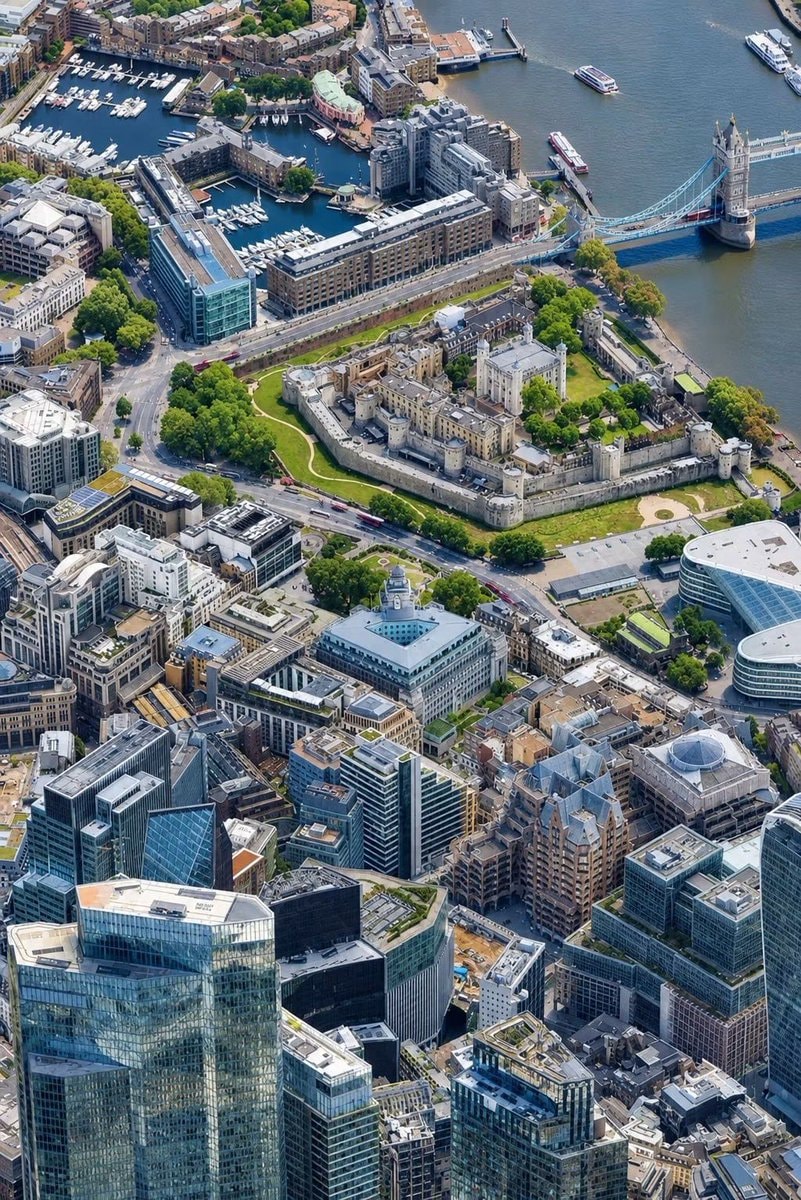 aerial view of London
