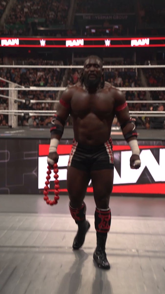 Oba Femi attacked by Brock Lesnar WWE Raw