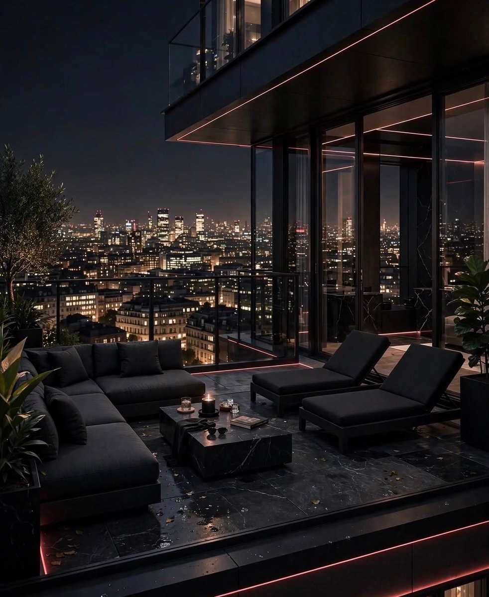 night balcony city view