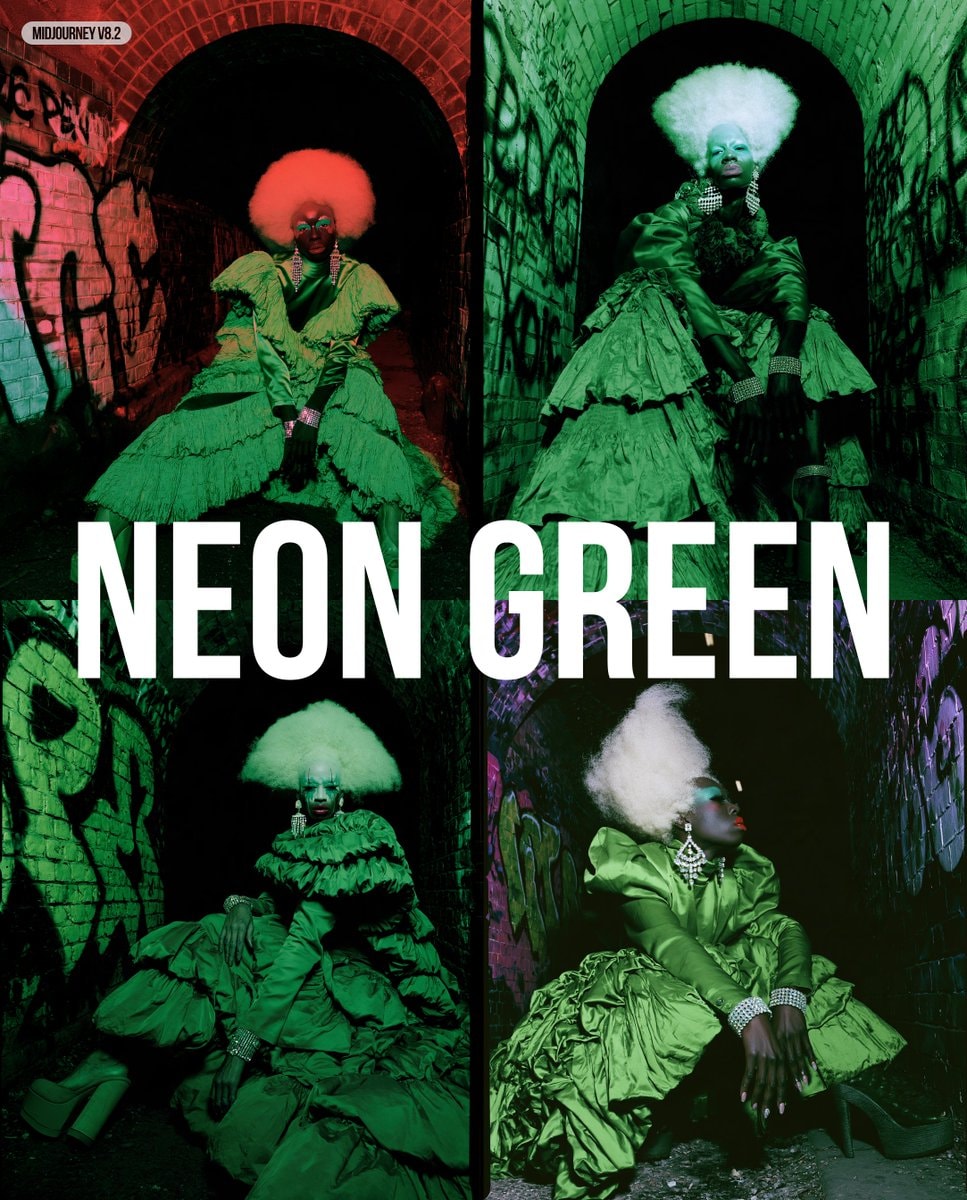 Neon Green by Midjourney v8.2