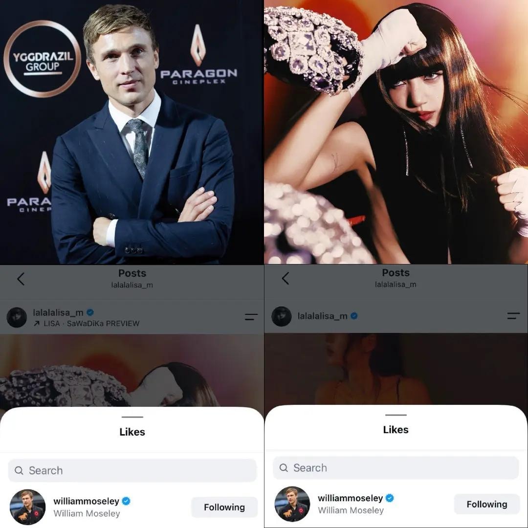 William Moseley likes Lisa