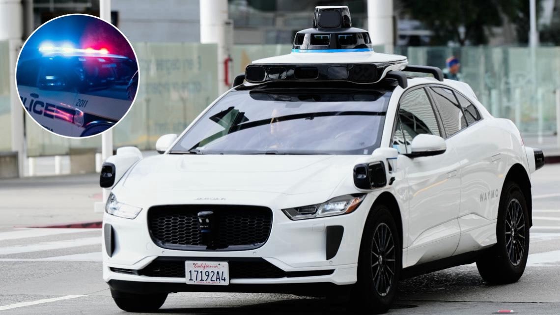 Waymo car police arrest