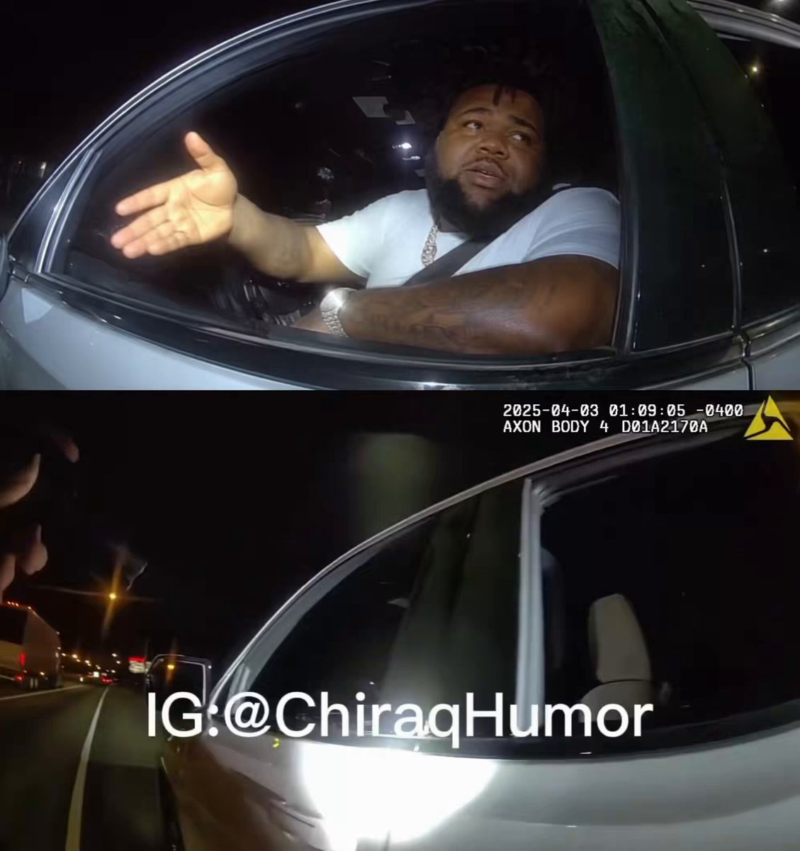 Rod Wave traffic stop officer reaction