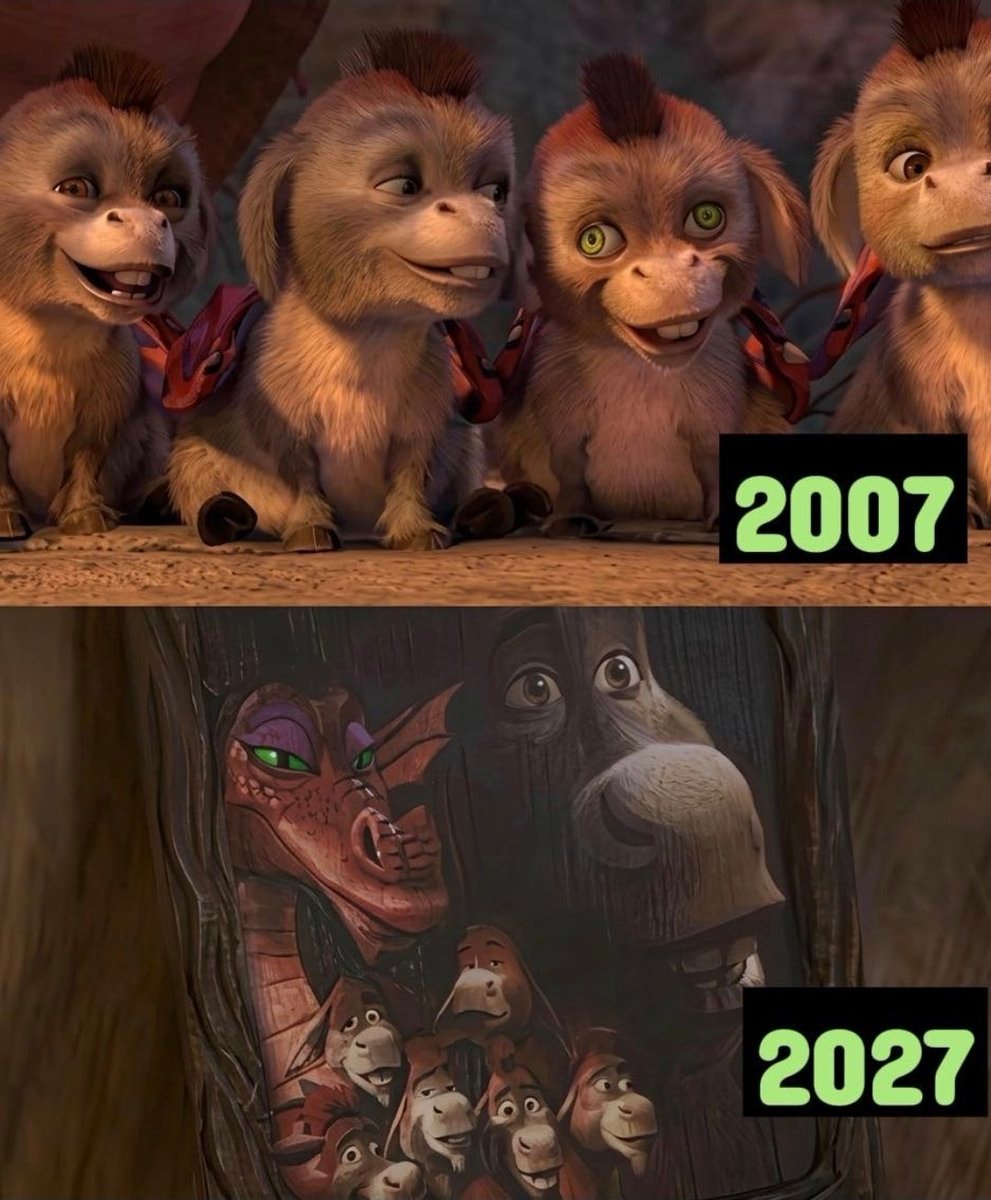 Kung Fu Panda 2007 vs 2027 meme