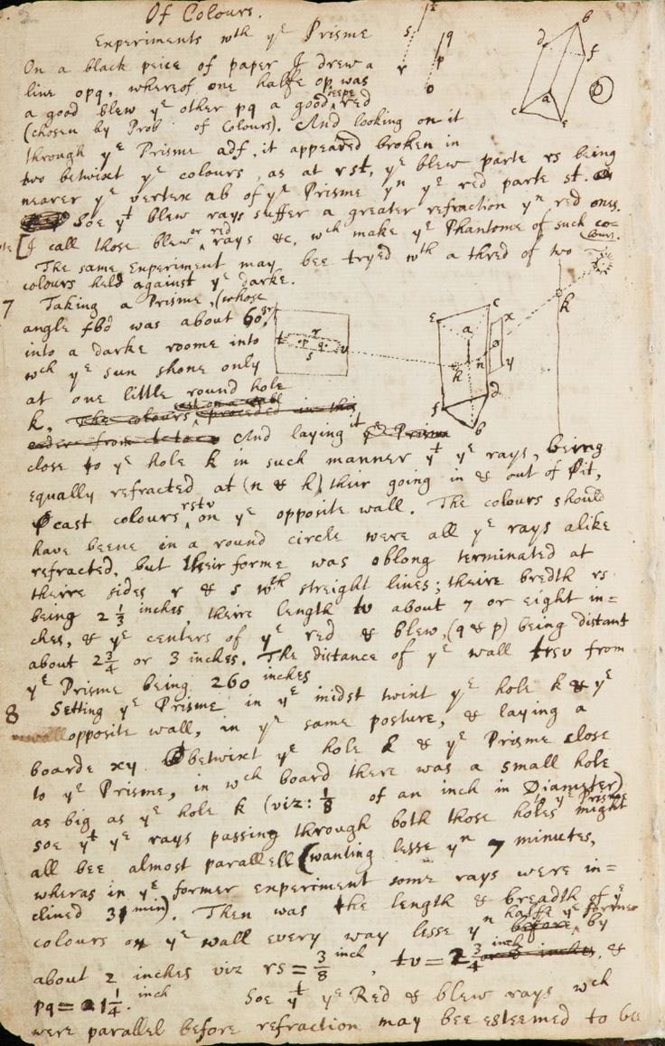 Sir Isaac Newton's notes (photo 2 of 3)