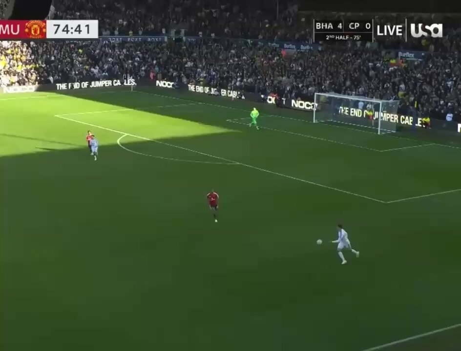 MU vs BHA live score update