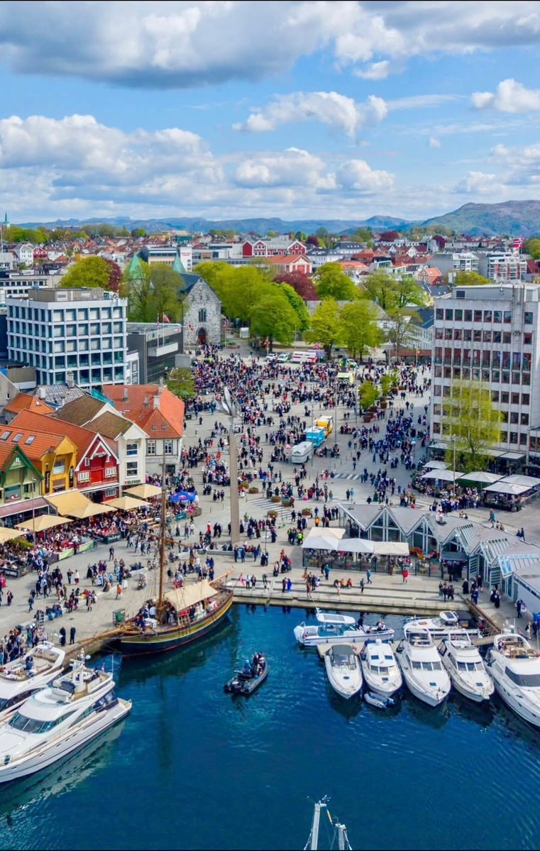 Bergen Norway harbor town