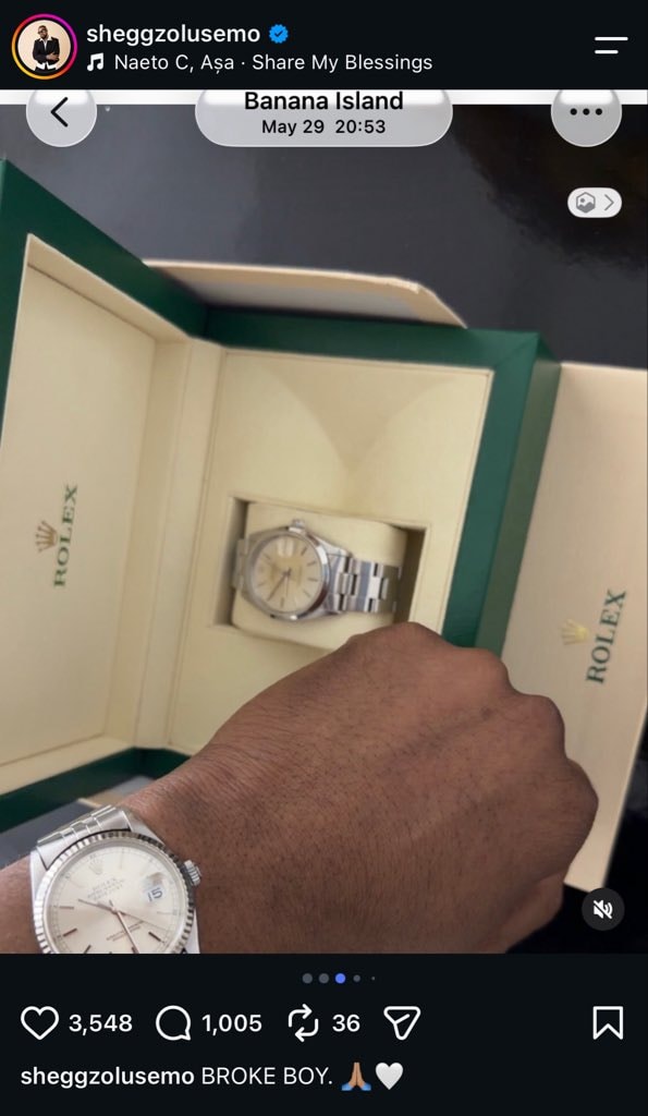 Sheggz in Rolex store (photo 3 of 4)