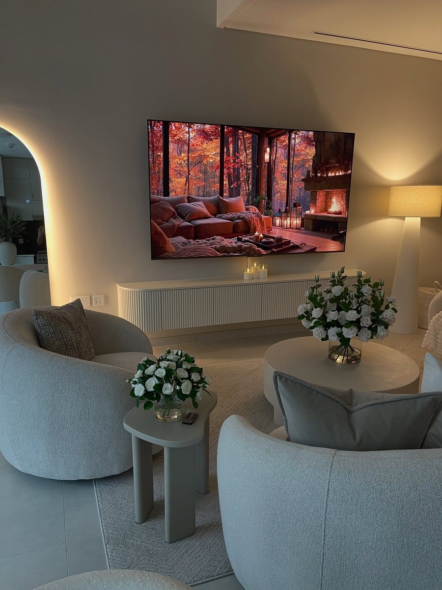 beautifully decorated living room (photo 2 of 2)