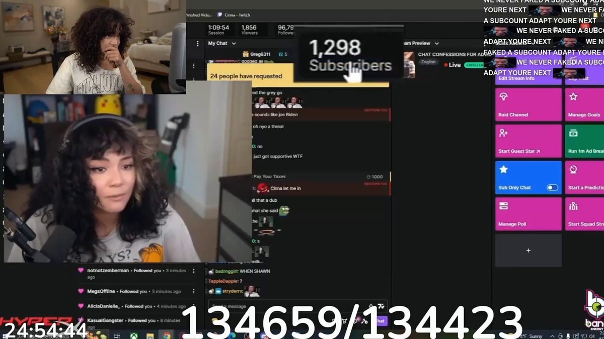Cinna emotional watching old video