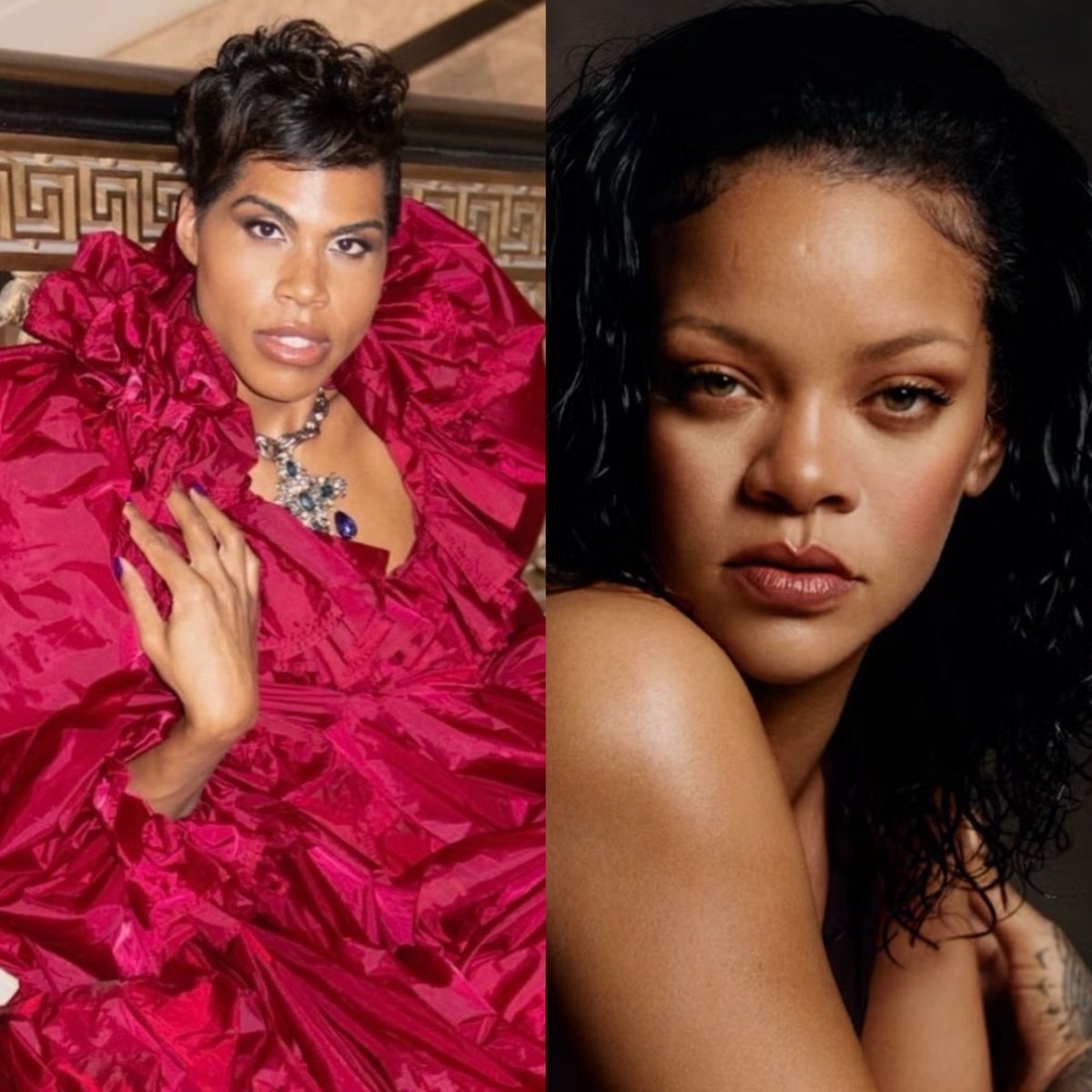 Rihanna reacts to EJ Johnson Paris