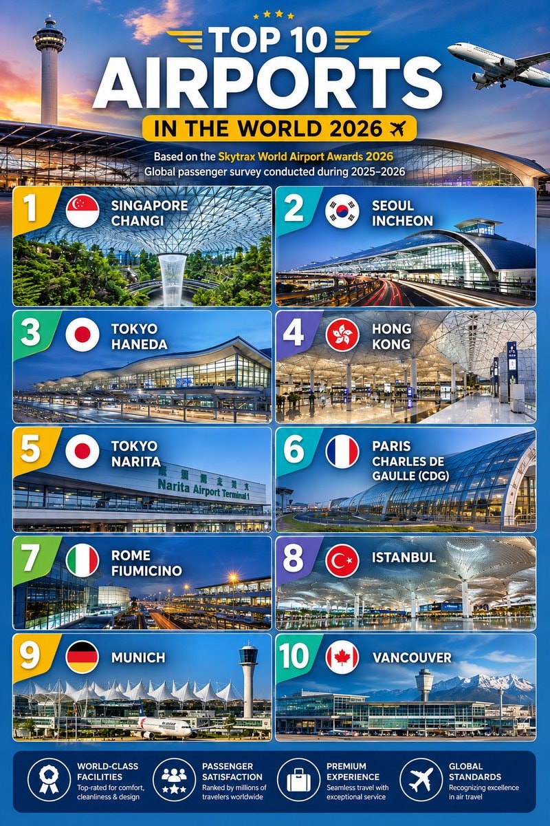 Top 10 Airports in the World 2026