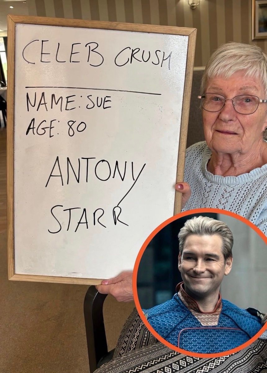 Sue 80 Antony Starr celeb crush