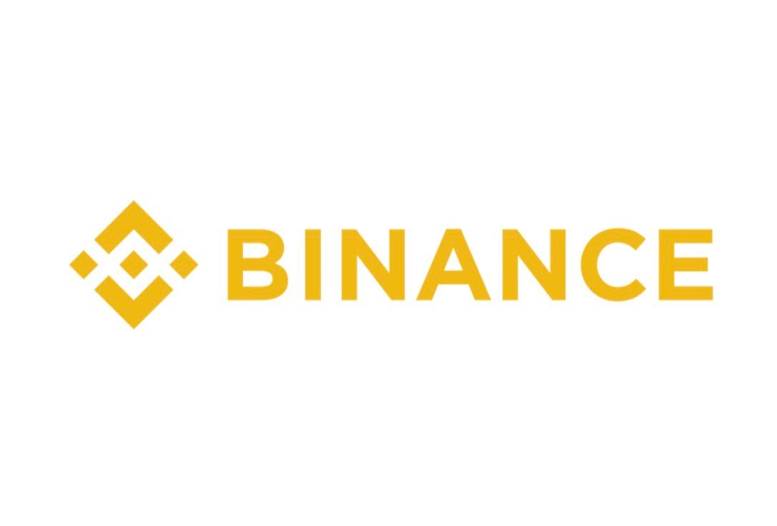 Binance logo white background