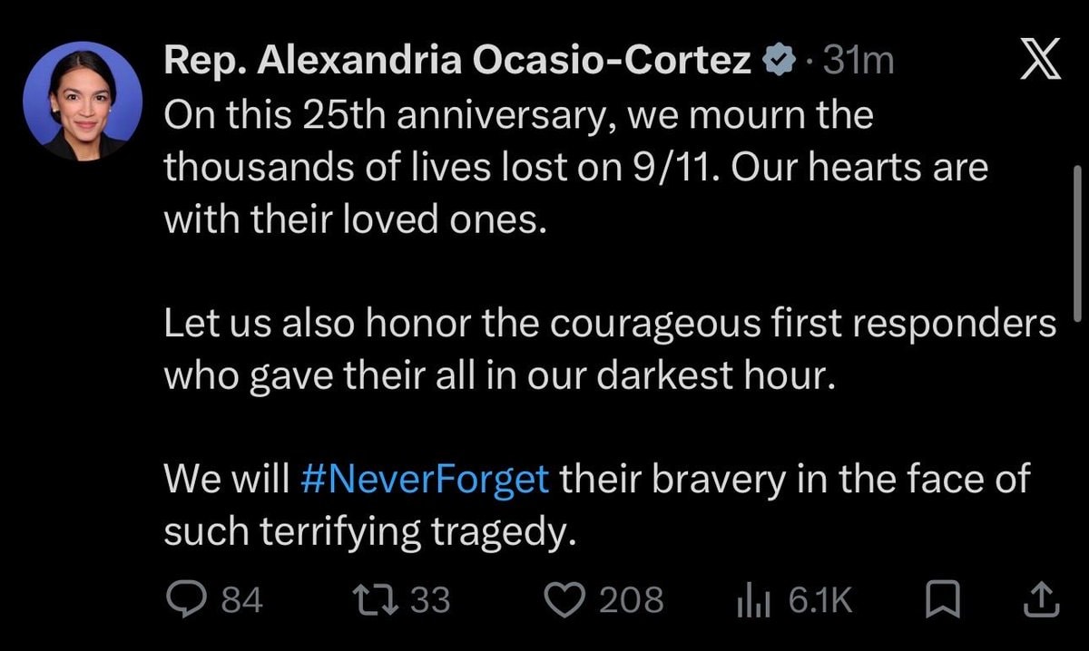 AOC 9/11 tribute