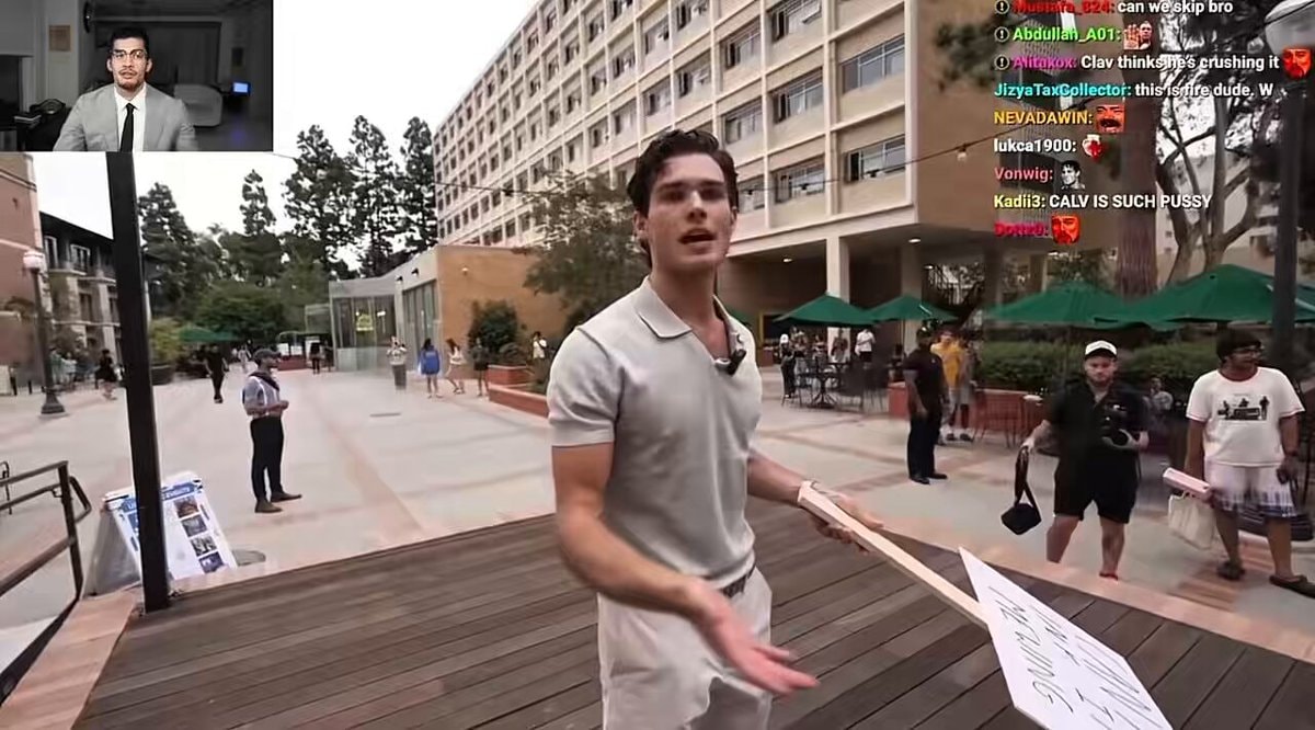 Sneako reacts to Clavicular protest