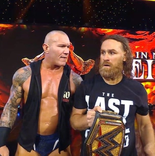 SmackDown wrestlers intense moment