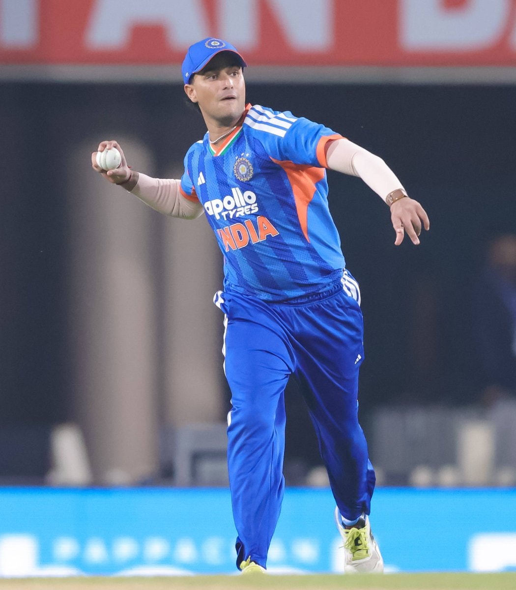 India cricket player in action
