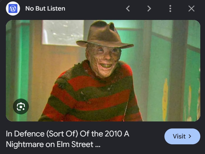 Freddy Krueger A Nightmare on Elm Street