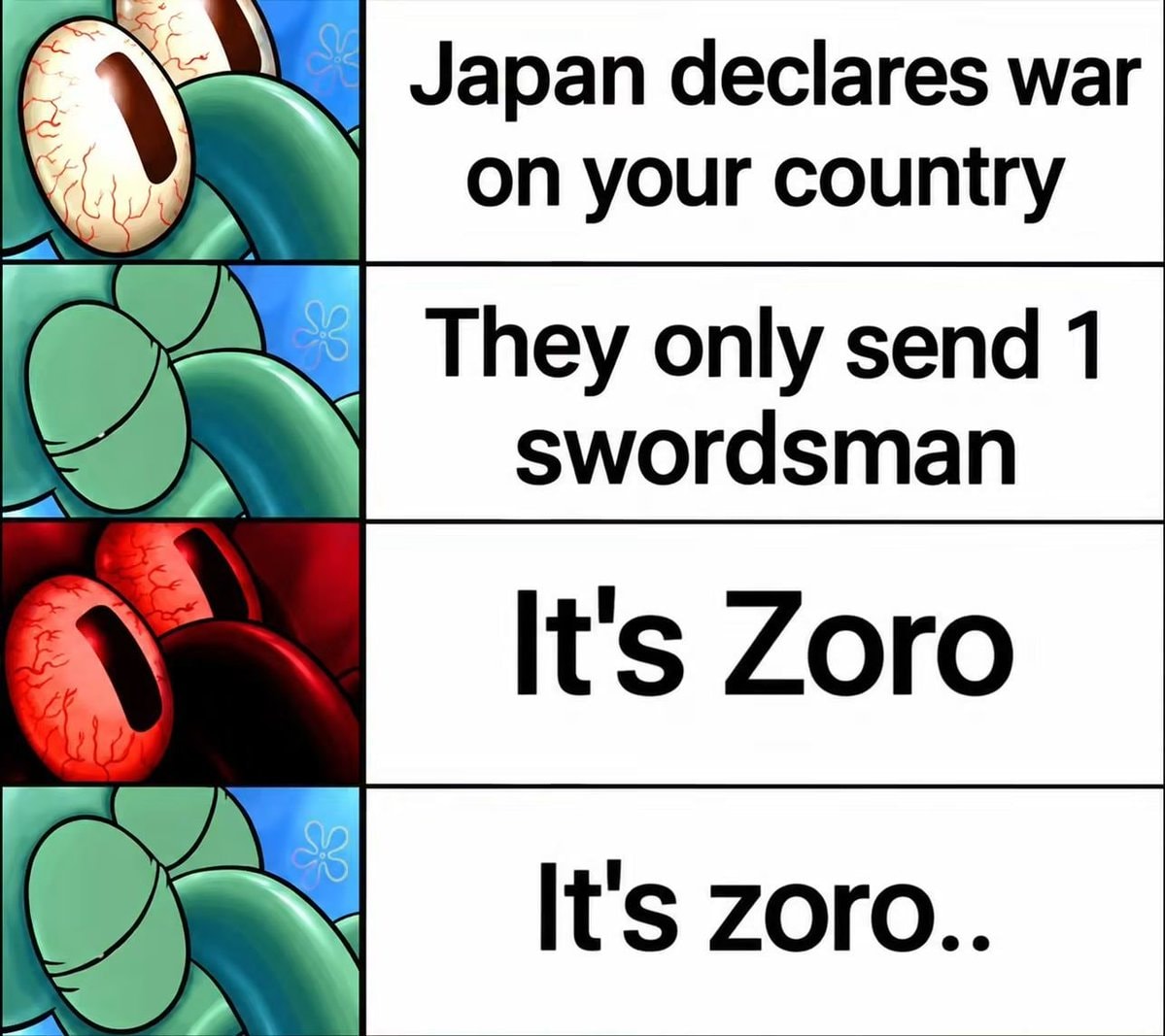 Spongebob Squarepants Japan Zoro meme