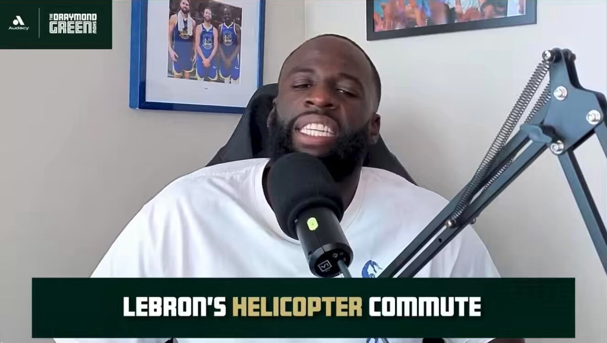 Draymond Green on LeBron's helicopter commute