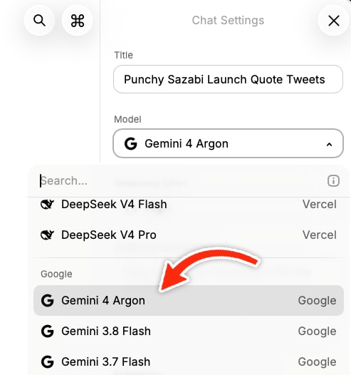 Gemini 4 Argon Raycast access Gemini 4 Argon Raycast access