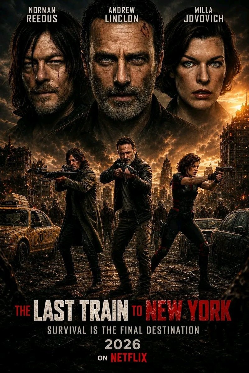 Norman Reedus Andrew Lincoln Milla Jovovich movie