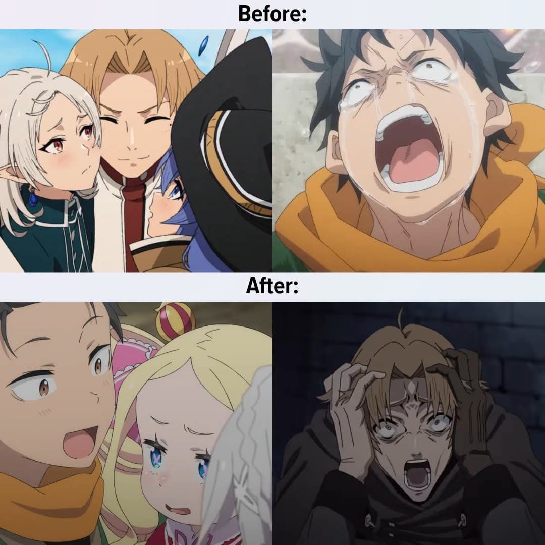 anime emotional transition meme