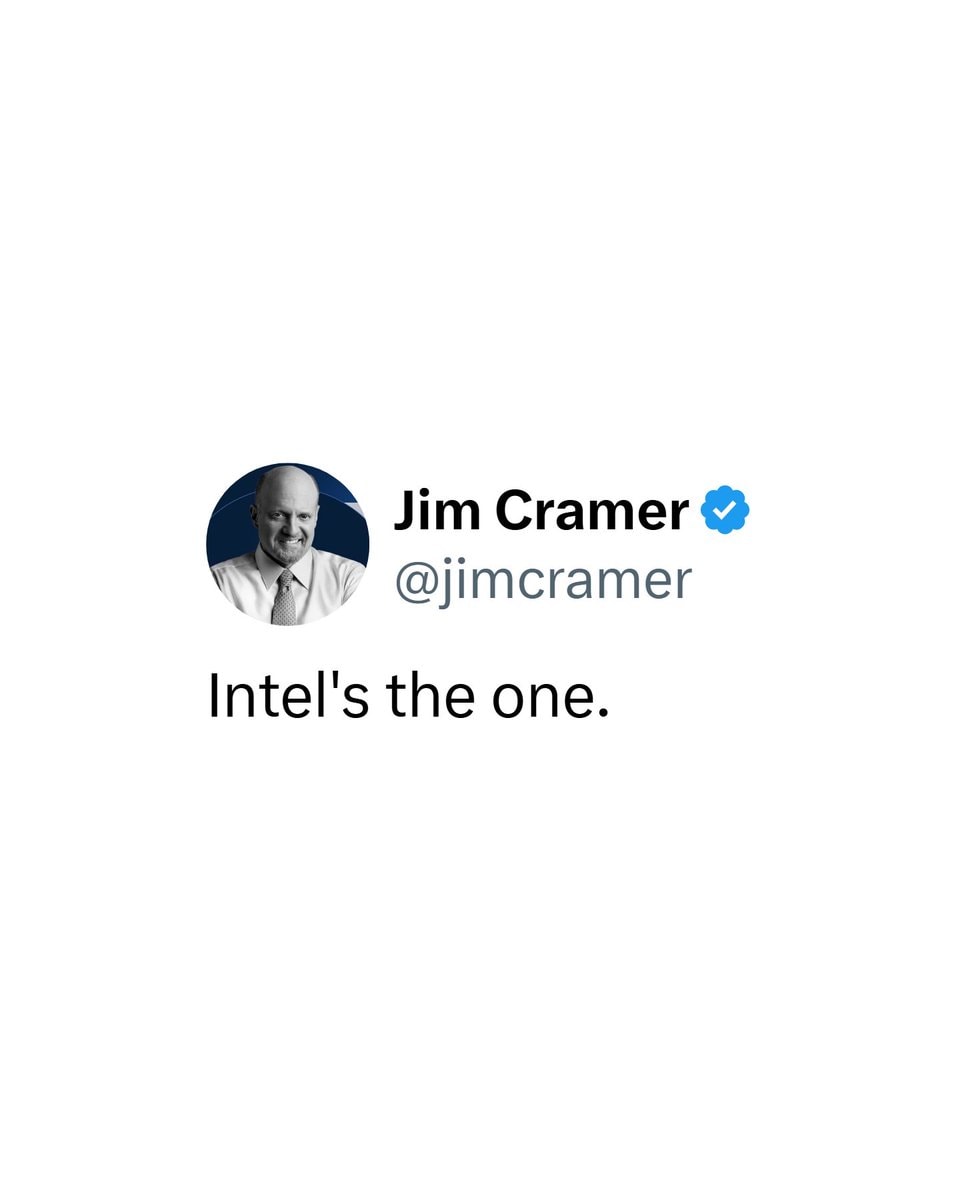 Intel stock $INTC reaction to Jim Cramer (photo 2 of 2)