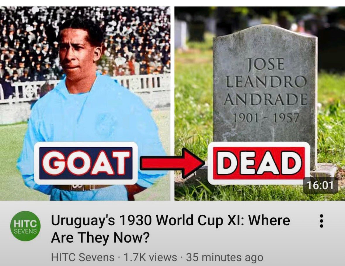 José Leandro Andrade 1930 World Cup