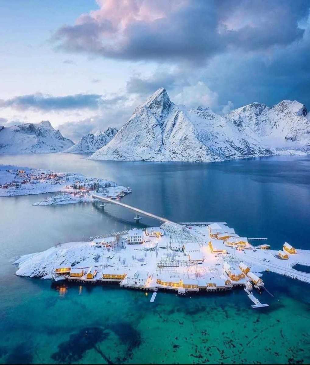 Lofoten Norway winter village