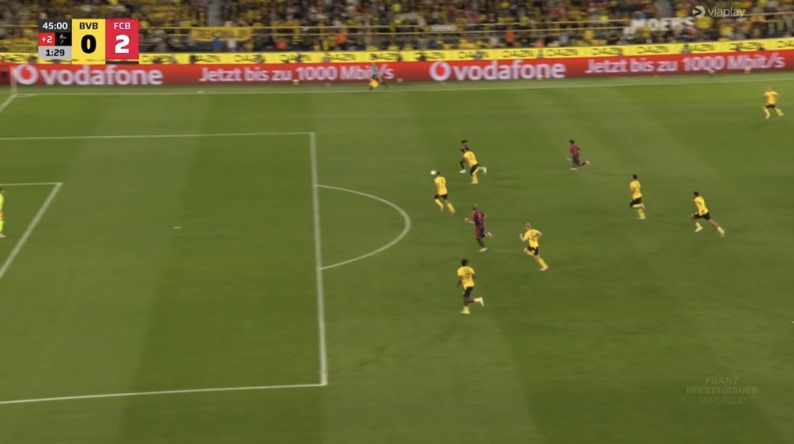 Michael Olise dribble finish BVB vs FCB (photo 2 of 4)