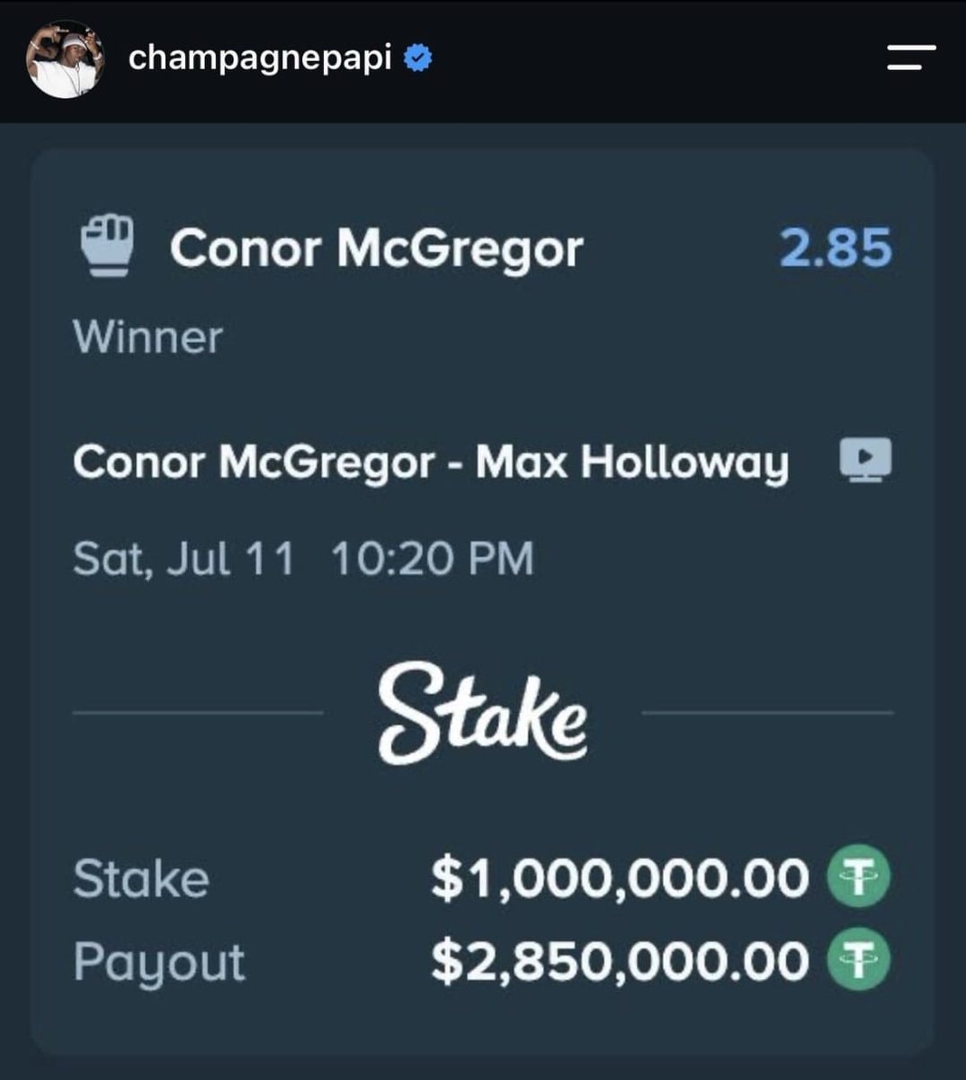 Drake Conor McGregor Irish flag (photo 2 of 2)
