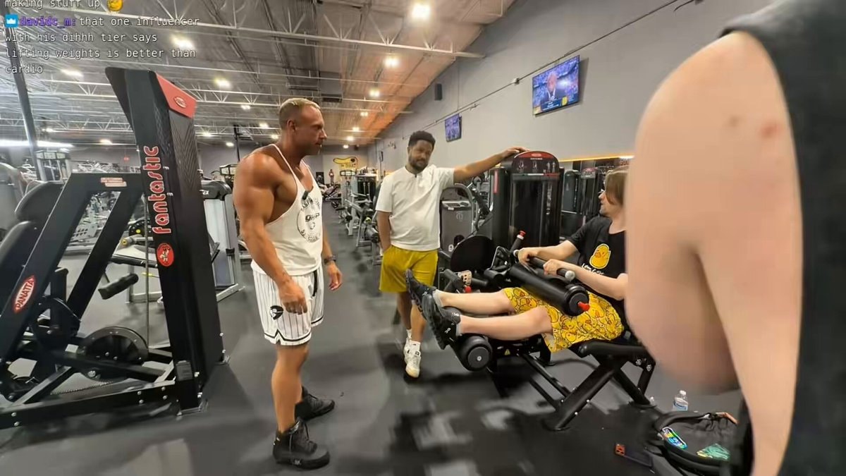 Sodapoppin sore after Knut workout