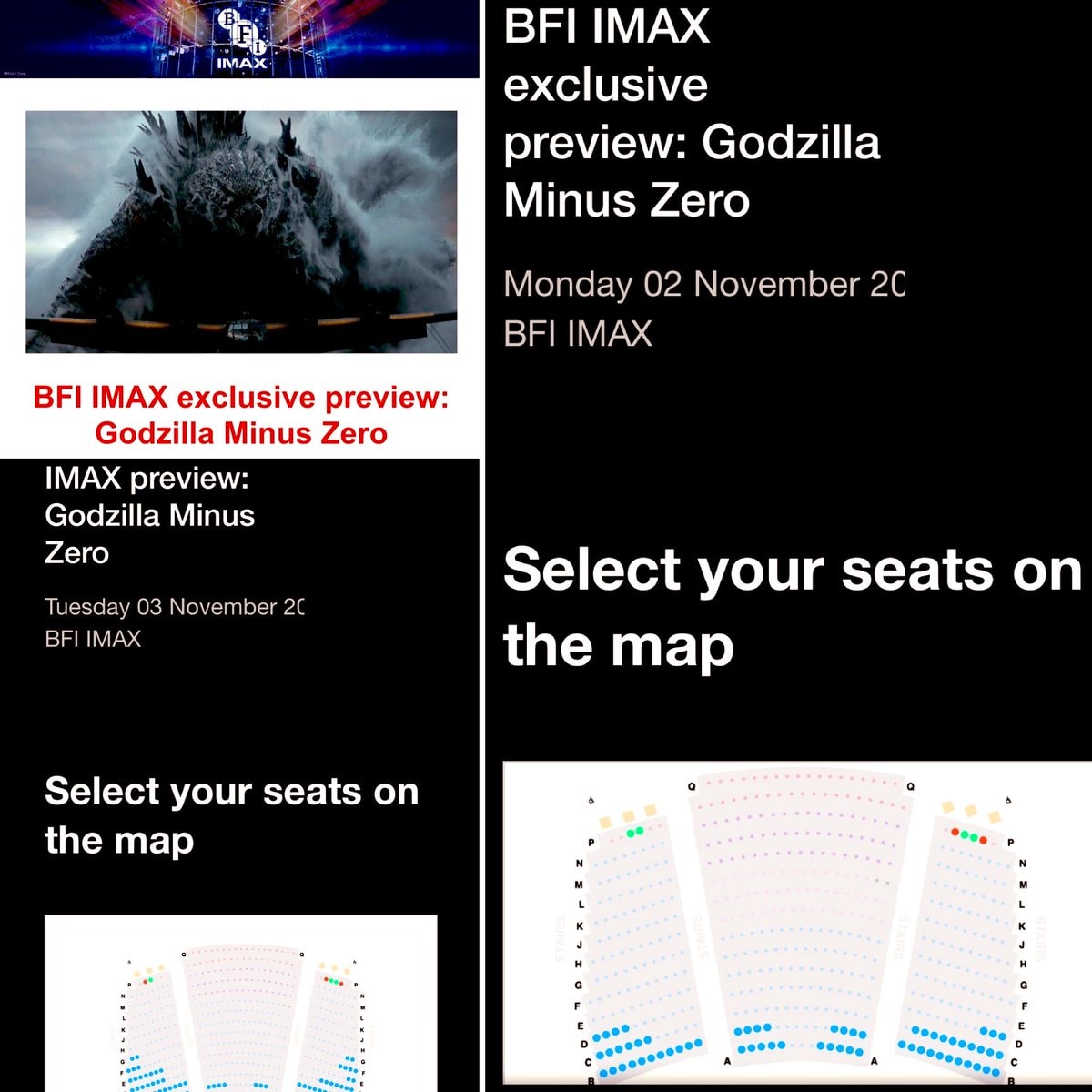 Godzilla Minus Zero BFI IMAX previews