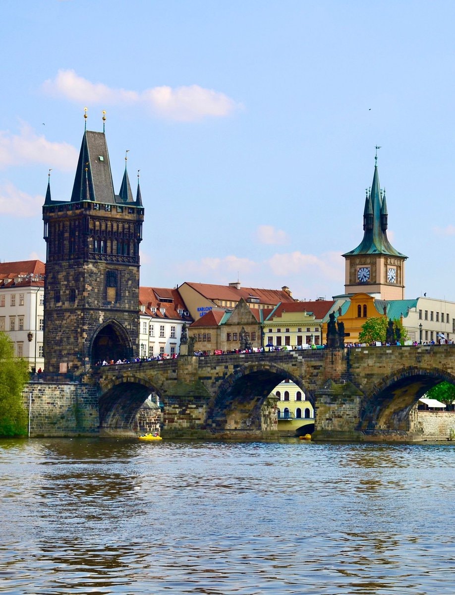 Charles Bridge Prague Vltava River