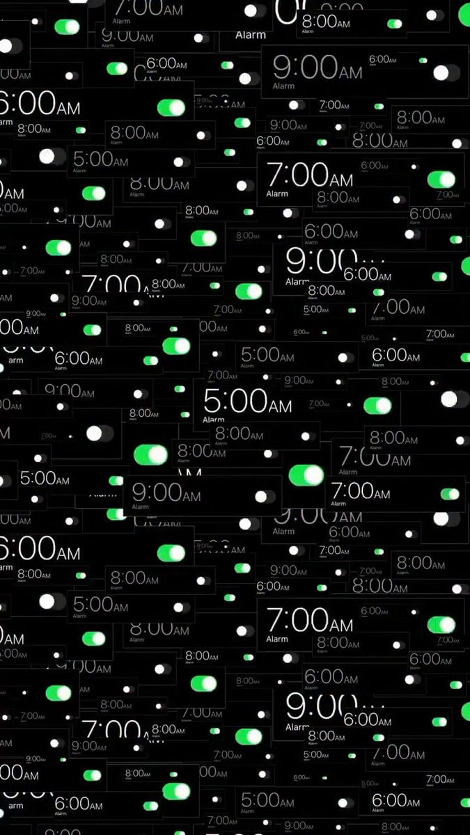 Alarm clock collage