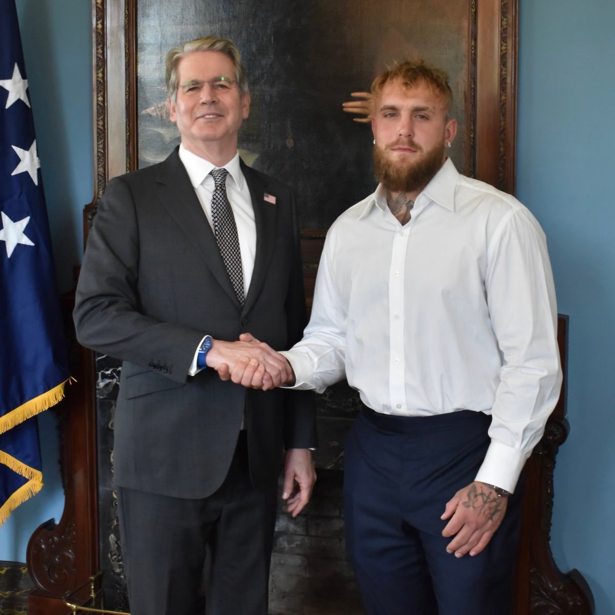 Jake Paul meets Scott Bessent Jake Paul meets Scott Bessent