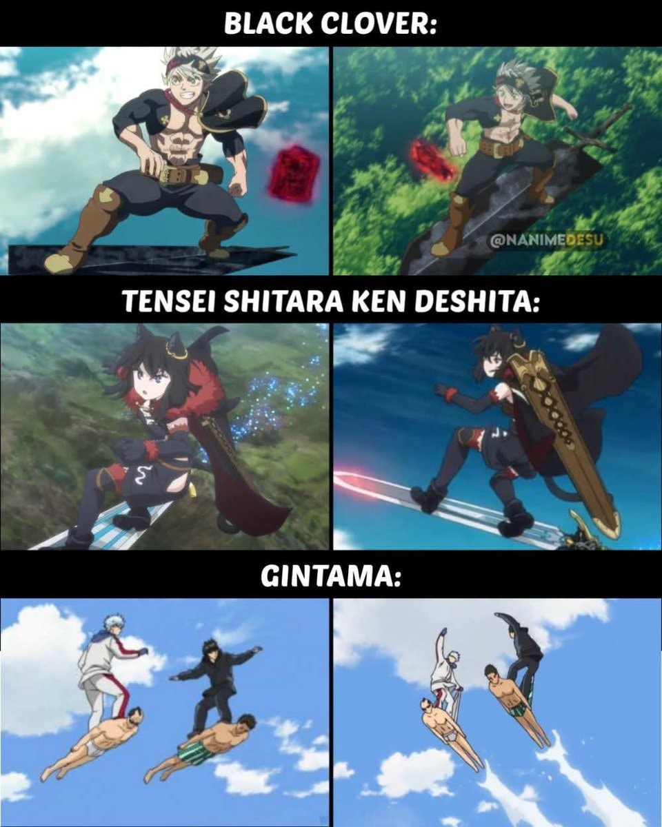 Black Clover Tensei Shitara Ken Deshita Gintama