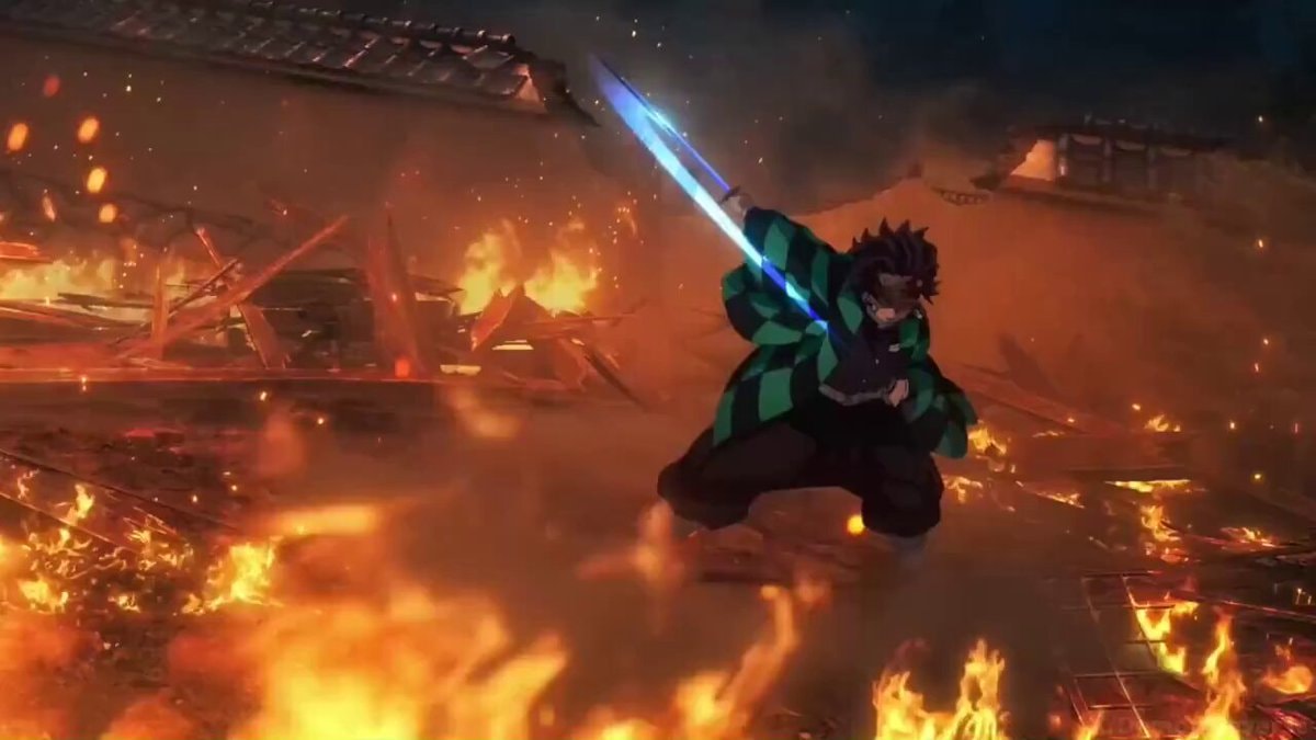 Tanjiro Kamado cliffhanger ufotable